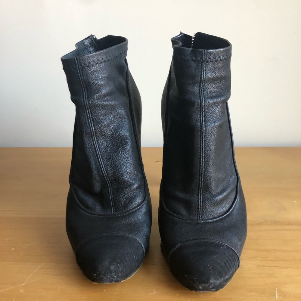 Chanel leather boots
